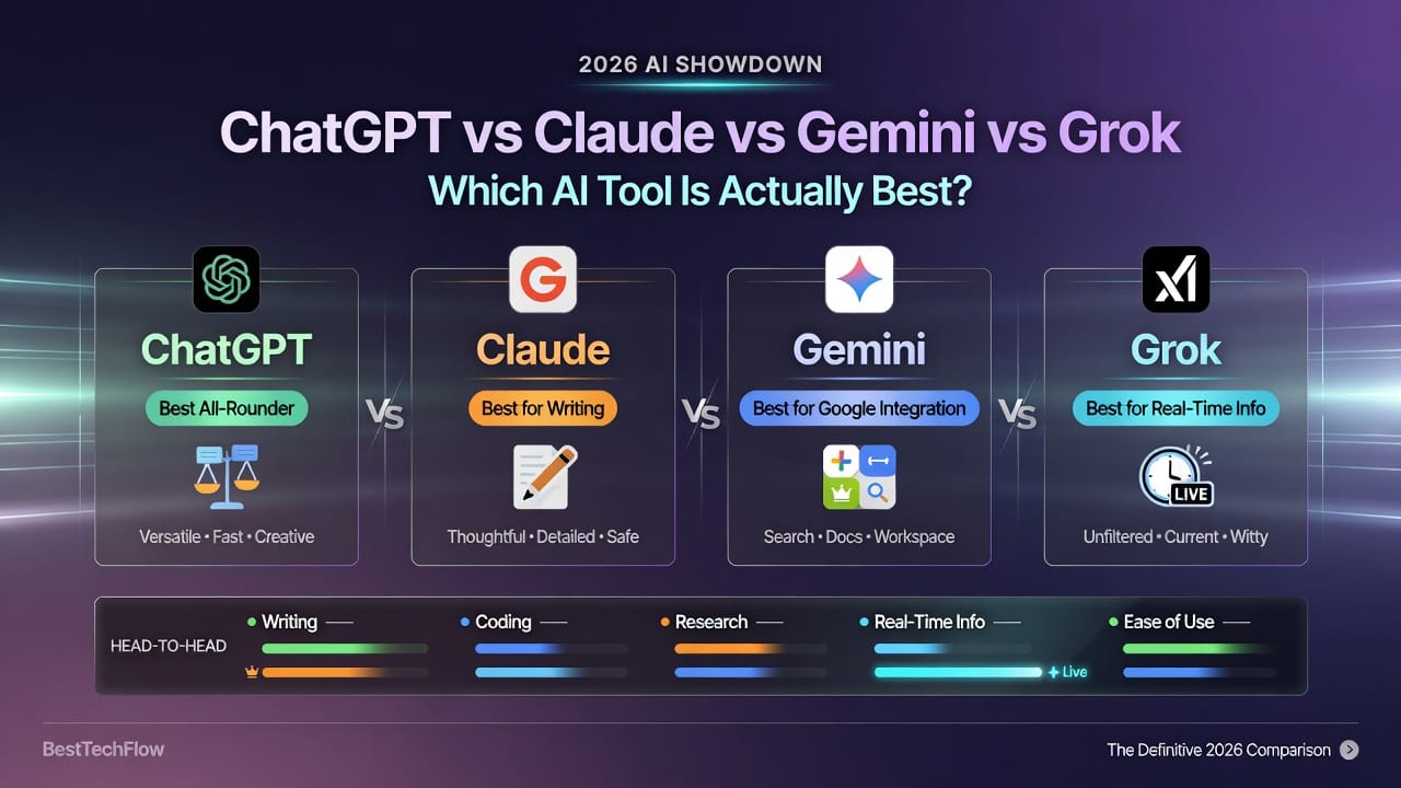 ChatGPT vs Claude vs Gemini vs Grok